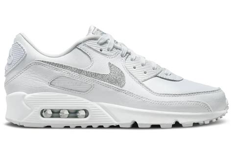 nike air max weiß glitzer|Nike Air Max 90 SE Silver Glitter (Women's) .